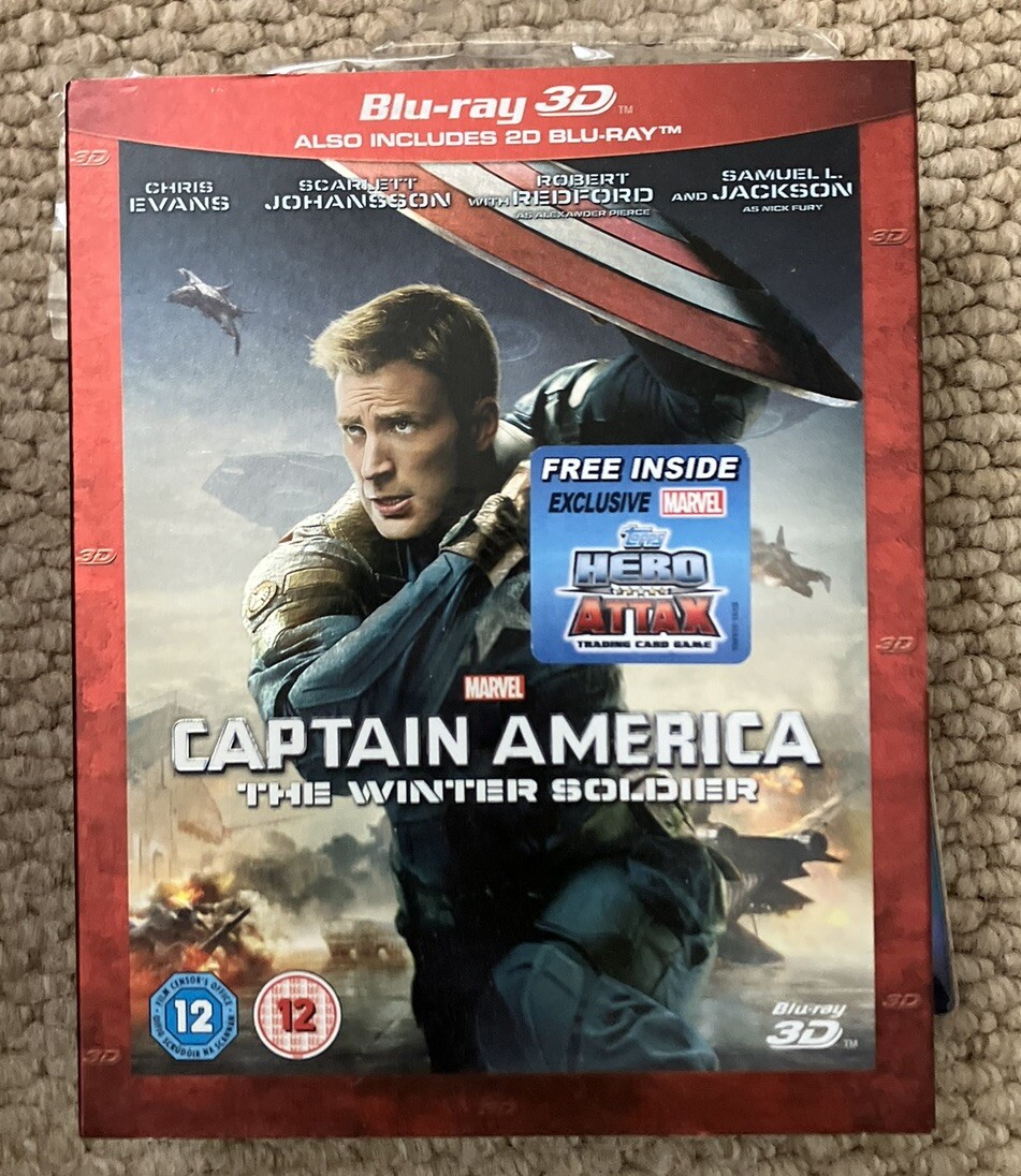 MARVEL CAPTAIN AMERICA THE WINTER SOLDIER 3D 2D BLU RAY region