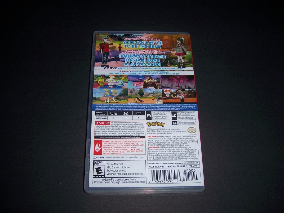 Authentic Box Case ONLY Replacement Nintendo Switch for Pokemon