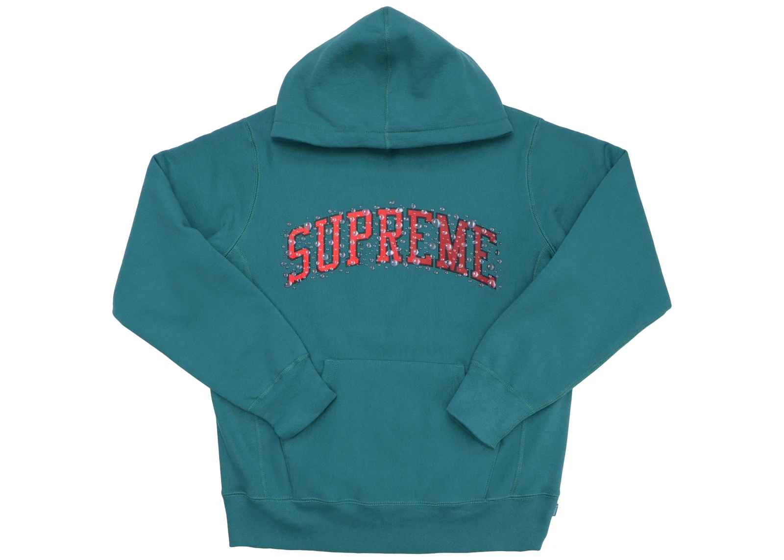 NEUF Sweat shirt à capuche Supreme Water Arc sarcelle foncée taille Grand L FW18