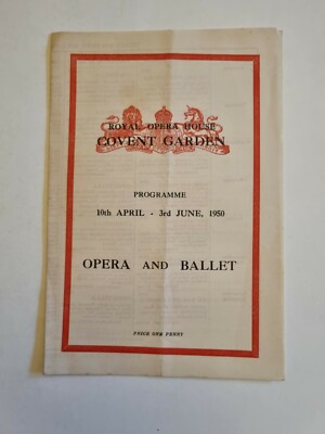 Oper und Ballett - 10. April - 3. Juni 1950