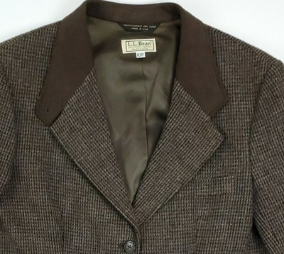 ll bean wool blazer womens