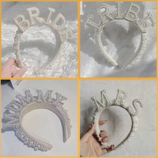 Vintage Pearl Hair Accessories Beaded Handmade New Party Bride Pearl Headband