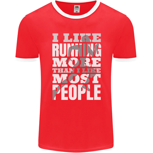 Camiseta I Like Running Cross Country Marathon Runner para Hombre Ringer FotL - Imagen 27 de 36