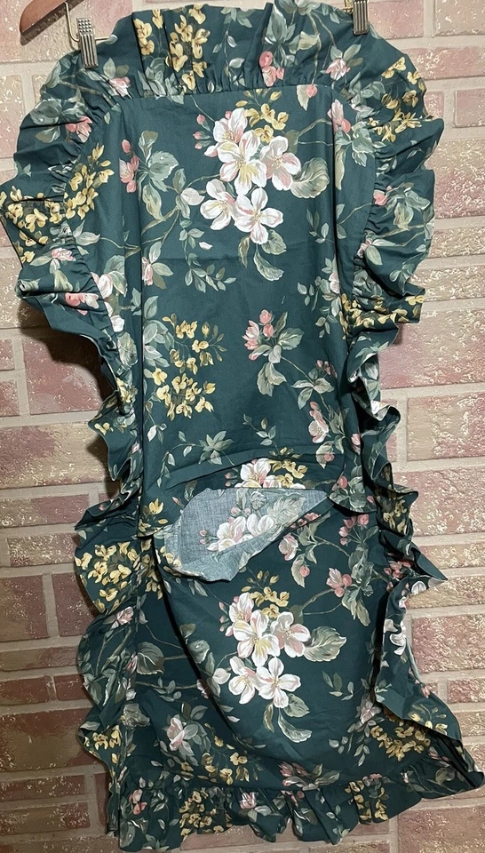 Funda de almohada vintage Williamsburg Crown Crafts tamaño king 2 cabaña Foto 2 de 4