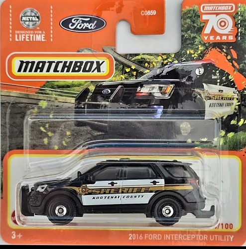 MATCHBOX 2023 '2016 FORD INTERCEPTOR UTILITY FREE BOXED SHIPPING