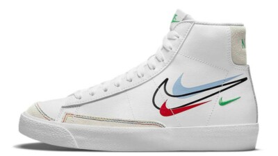 NIKE BLAZER MID '77 GS ,,Multi Swoosh'' Größe UK 4 EUR 36,5 (DM9475 100)
