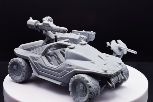 Halo Warthog Chaingun + Gauss + Launcher Miniature-Resin 3D Printed-Wargame/D&D - Picture 3 of 19