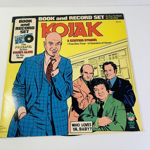 KOJAK BOOK & RECORD SET LP PETER PAN RECORDS BR-518 1977 - Picture 1 of 13