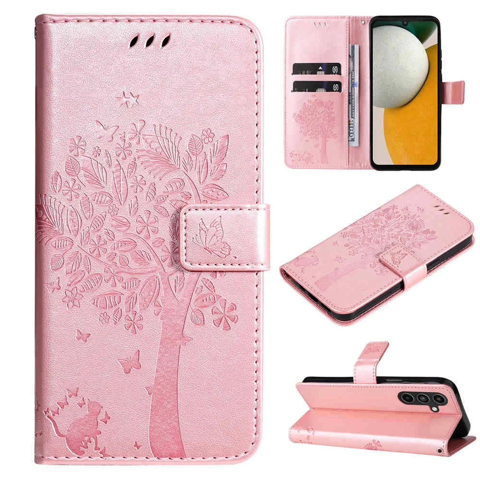 For Samsung Galaxy A15 A25 A14 A34 A54 Wallet Card Stand Flip Leather Case Cover - Image 2 of 4