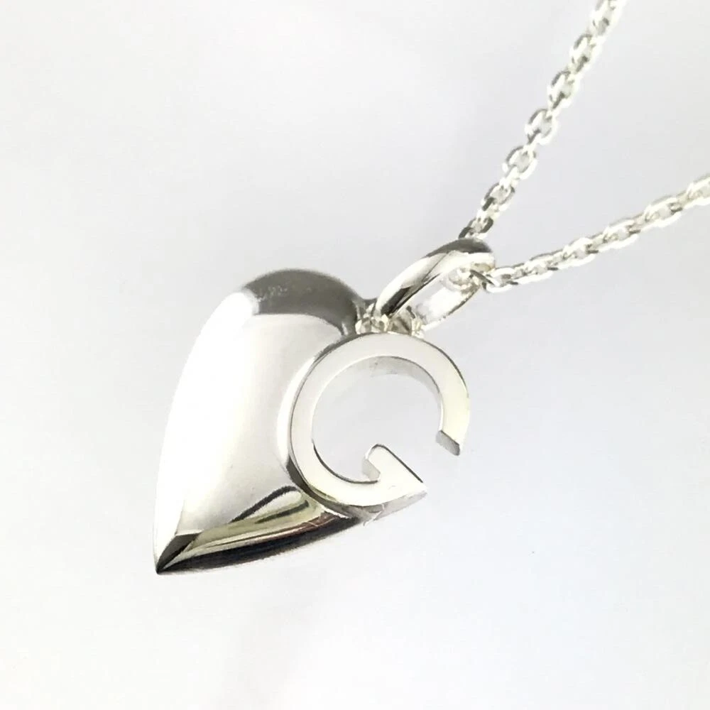 Gucci 233963 Charlotte Heart Pendant Necklace Ag925 Sterling