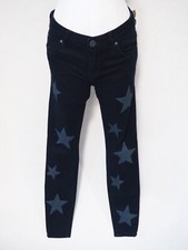 KUT From The Kloth Blue Mia Dark Wash Star Print Skinny Jeans, US Size 0