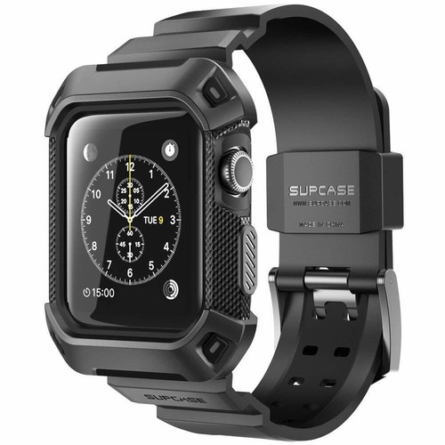 For Apple Watch Series 3 2 1, SUPCASE Rugged Total Access Case Cover Strap Band - Picture 13 of 40