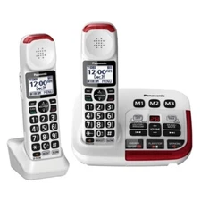 Panasonic KX-TGM420W Amplified Cordless Phone with (1) Extra Handset