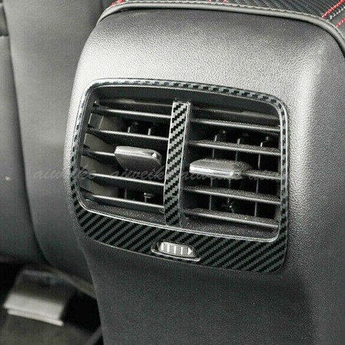 2Pcs Carbon Fiber Rear Air Vent Outlet Cover Trim For Ford Escape Kuga 2020-2024 - Picture 2 of 6