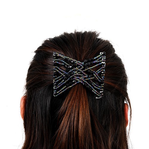 Mujeres Cuentas Mágicas Clips para el Cabello Doble Peine Elástico Deslizamiento Accesorios para el Cabello - Imagen 8 de 20