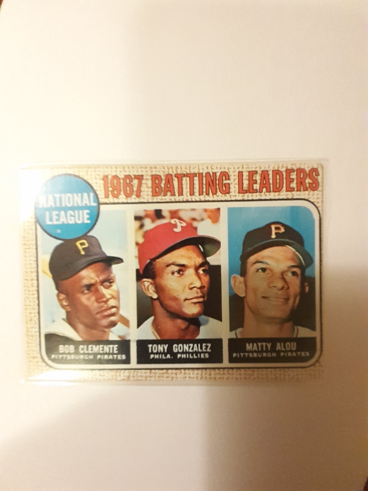 1968 Topps 1 1967 National League Batting Average Leaders eBay