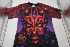 Vintage Star Wars Darth Maul All Over Print Lee Sport Mens S8 Medium