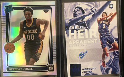 2021-22 Court Kings Heir Apparent Sapphire # /25 Herbert Jones Rookie Auto RC
