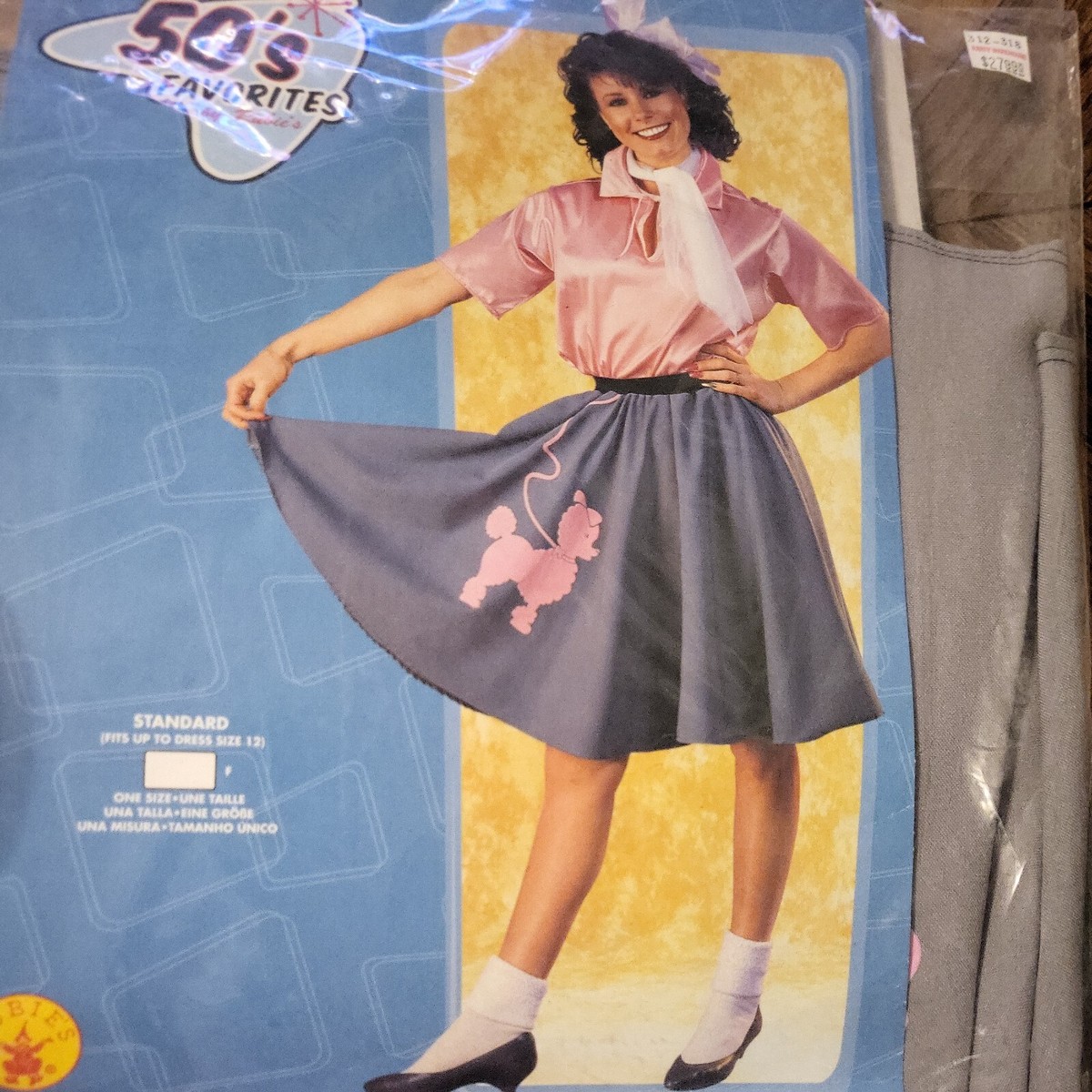 Adult 50's Cosplay POODLE SKIRT Fits up to dress size 12 HALLOWEEN