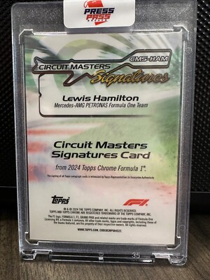 2024 Topps Chrome Formula One F1 CMS-HAM Lewis Hamilton Auto