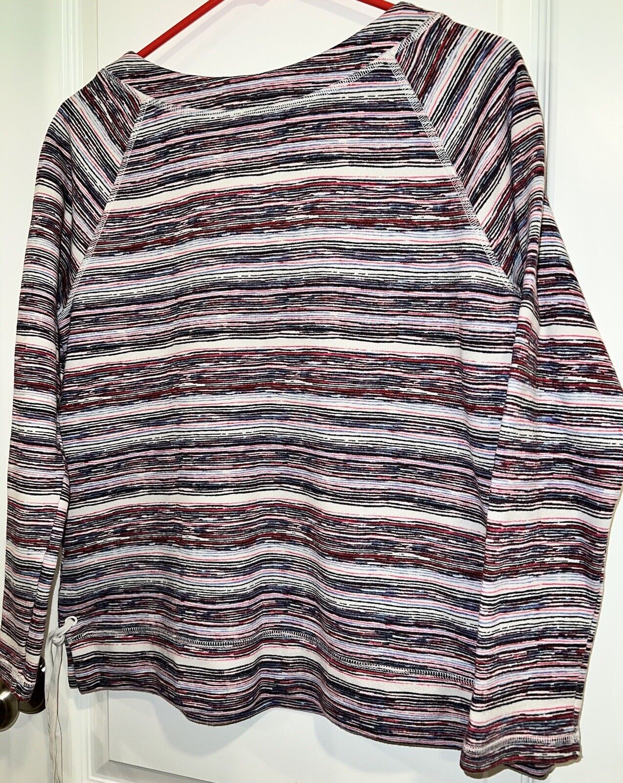 Women's Talbots Sweater Striped Drawstring Multic… - image 17