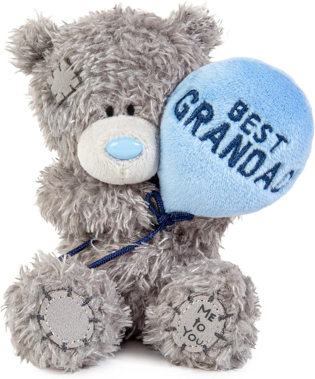 Me To You Tatty Teddy Father's Day 'Best Grandad' Bear With Balloon 10Cm - Grey - Image 2