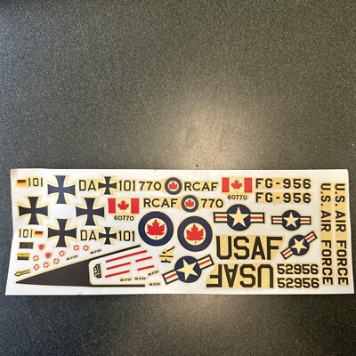 Vintage Hawk Model Co. No.203-200 Starfighter Model Aircraft Decals