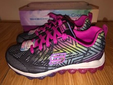 NEW Skechers Skech-air Jumparound Black Multi 80126L Girl's Size 13 2 Youth