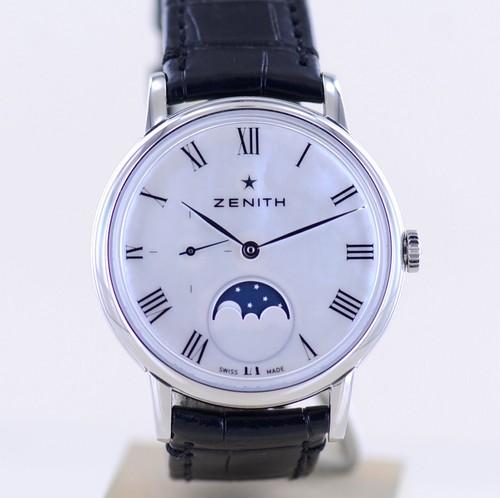 Zenith Uhr Elite Ultra Thin Lady MOP Dial Moon Dresswatch Automatic 36mm new B+P - Bild 3 von 19