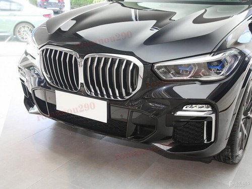 For BMW X5 G05 2019-2022 Black & Chrome Front Fog Lights w/Holes Bracket 2pcs - Picture 6 of 9