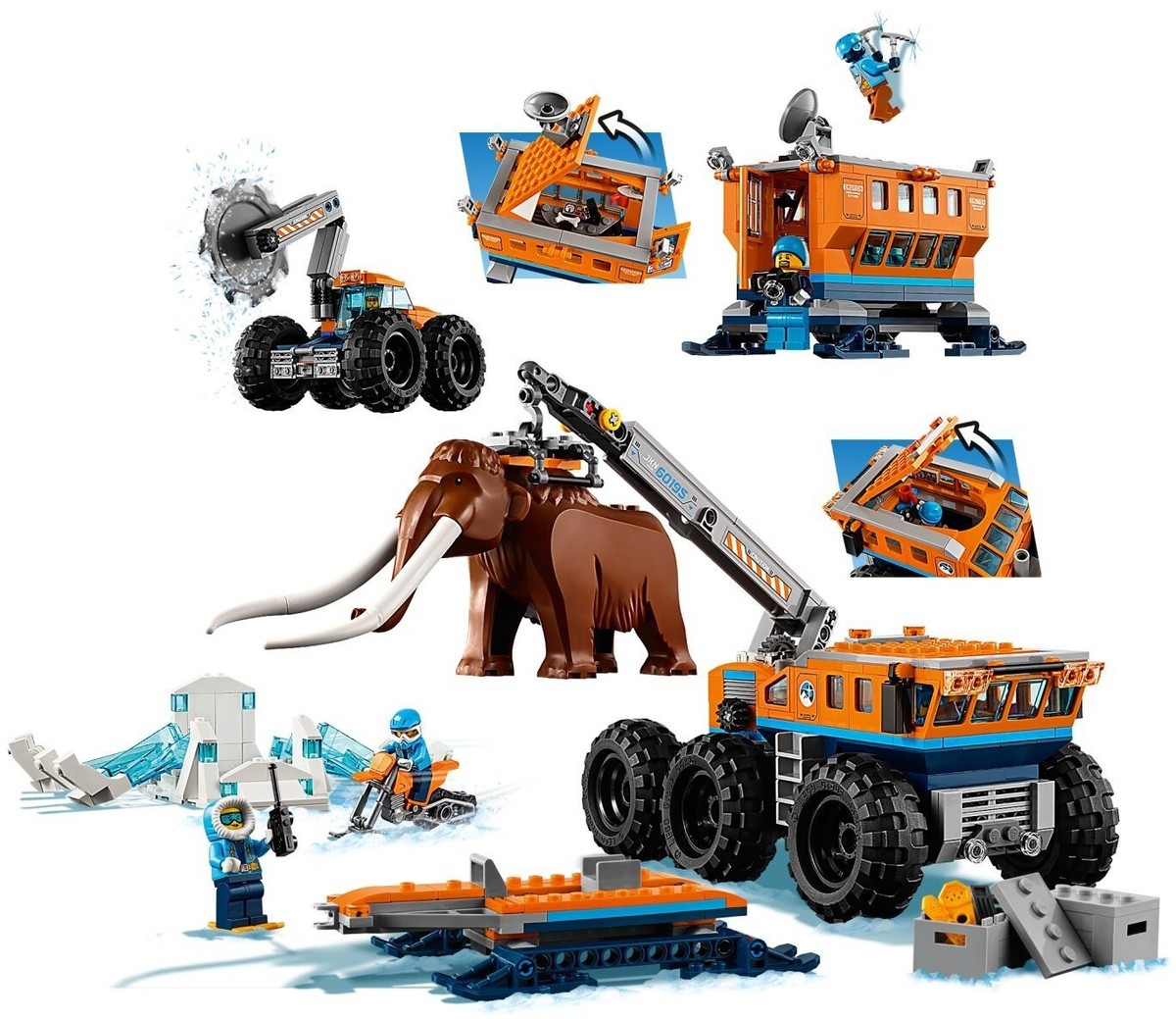 LEGO City Arctic Mobile Exploration Base (60195) - Huge Set! Brand