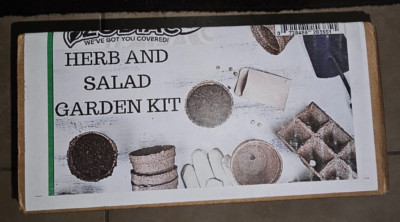 Herb & Salad Garden Starter Kit-Grow 4 Herbs & 5 Salad Ingredients-Pots & Coirs