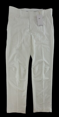 Nike Dri-Fit Vapor Slim-Fit Golf Pants White Mens 32x32 Actual 34x32  DA3062-121