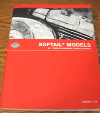 2011 Harley-Davidson Softail Service Manual Fatboy Blackline Heritage Xlnt+