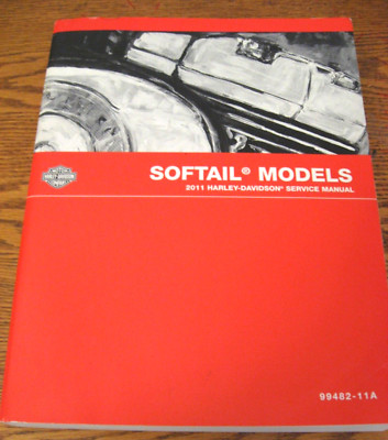 2011 Harley-Davidson Softail Service Manual Fatboy Blackline Heritage Xlnt+