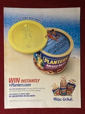 Planter’s Mixed Nuts “Relax. Go Nuts.” 2002 Print Ad - Great to Frame!