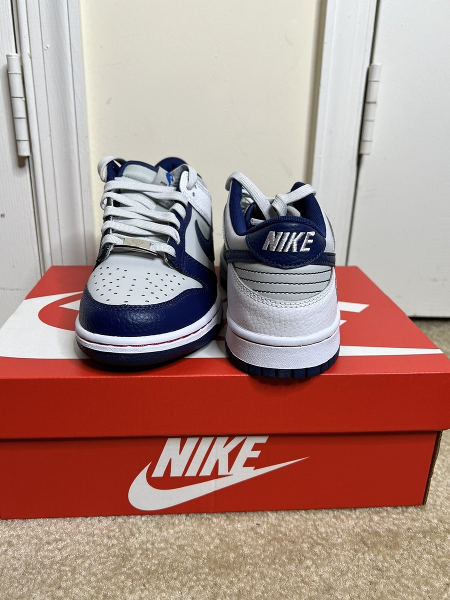 Nike NBA x Dunk Low EMB GS '75th Anniversary Nets Size 6Y- 7.5
