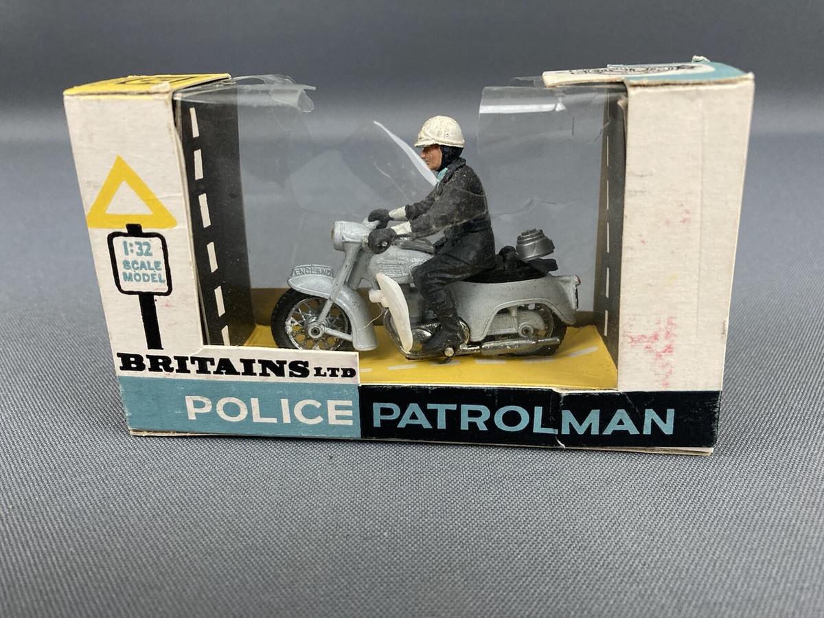 Vintage Britians Police Patrolman Triumph Motorcycle Loud Hailer 1