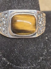 925 Tiger's Eye Ring Size 11.5