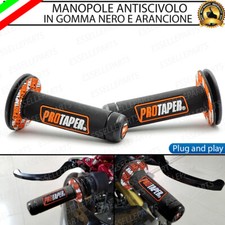 MANOPOLE MANUBRIO MOTO CROSS NERO ARANCIONE PER KTM GS250 1991-1992