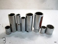 set of 8 sockets mixed lot, See description for full details