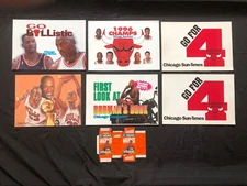 Lot of ORIGINAL 1996 Chicago Bulls Posters Sun Times Michael Jordan Basketball