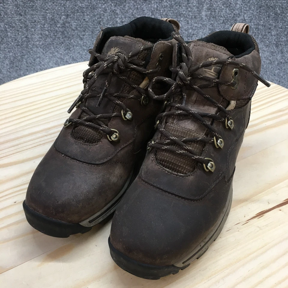 Timberland Botas Juveniles 5 Senderismo Impermeables Cuero Marrón Informal Tobillo 66961M Foto 3 de 4