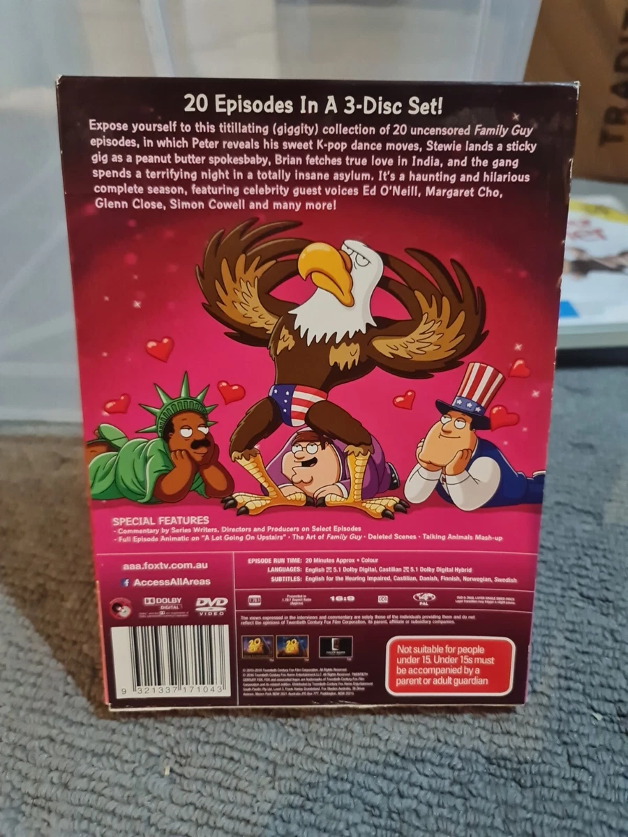 Family Guy Season Sixteen DVD Region 4 VGC 3 Disc Set eBay