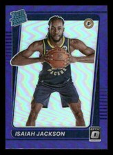 2021-22 Donruss Optic #167 Isaiah Jackson RC Rookie Purple Indiana Pacers