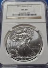 A 2012 $1 American Silver Eagle NGC MS70 Brown Label