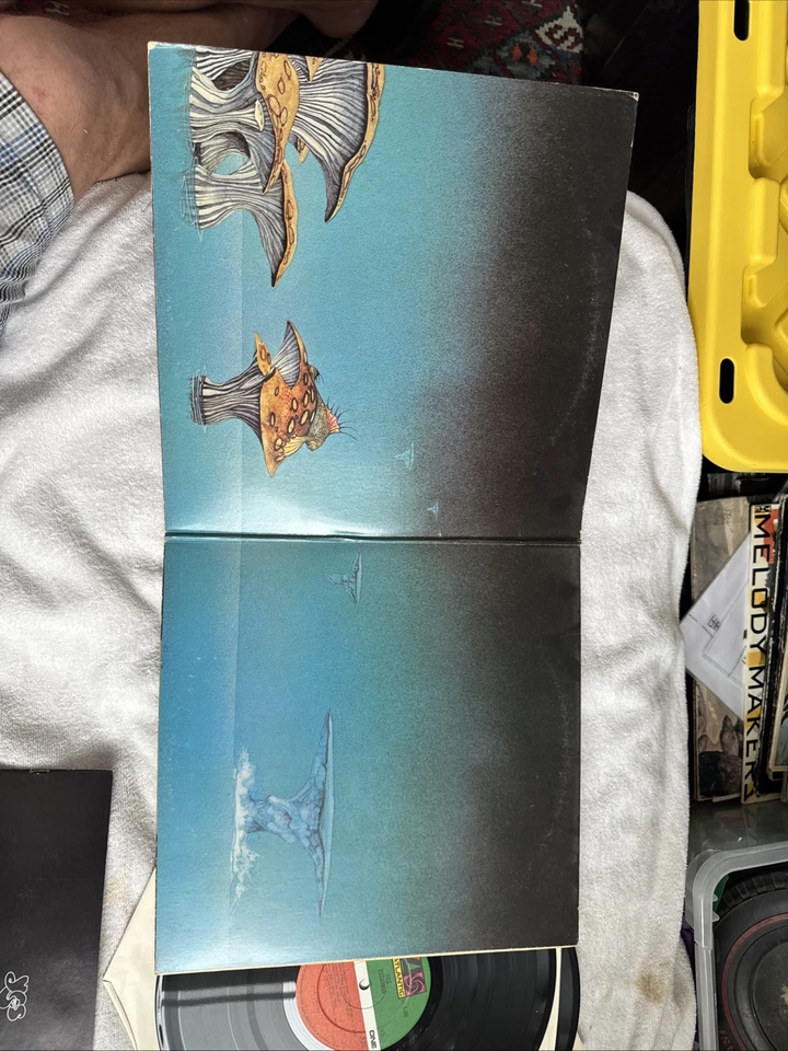 Yes : Yessongs 1973 Rock 3LP Vinyl Record w/ 2 Booklets SD 3-100 (Grade G+) - Image 4 of 4