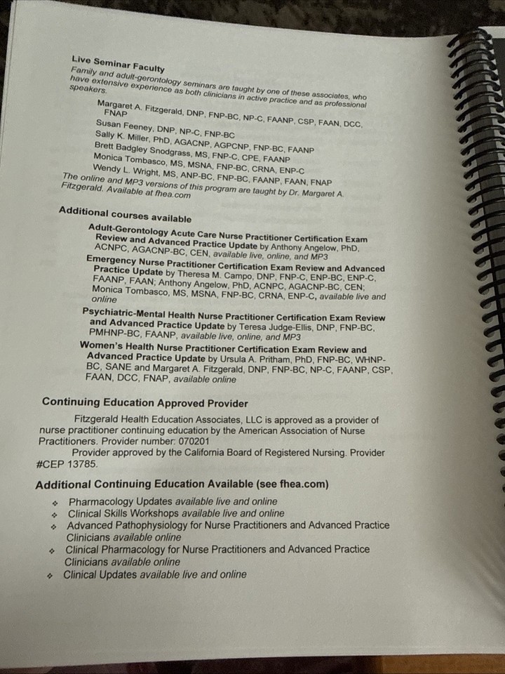 Fitzgerald Nurse Practitioner Certification Exam Review Advanced fitzgerald-nurse-practitioner-certification-exam-review-advanced