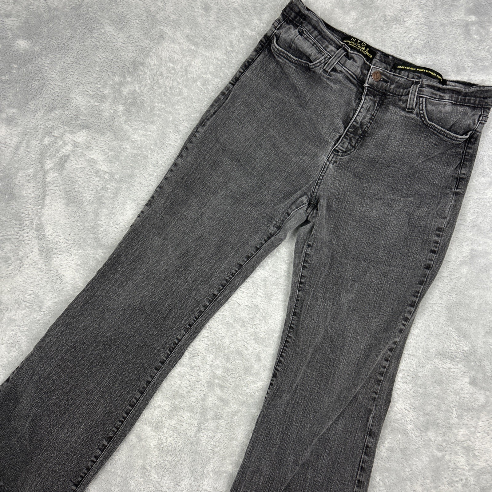 Gray 14p (12p) Tummy Tuck Stretch Bootcut Slimming  30"x28.5