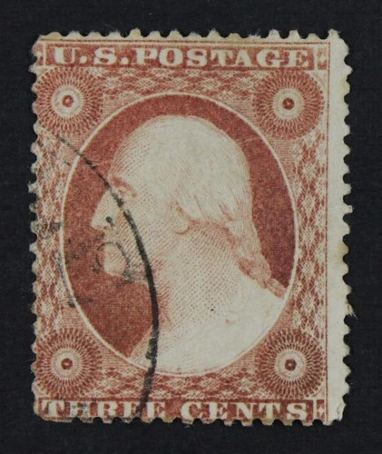 CKStamps: US Stamps Collection Scott#25 3c Washington Used